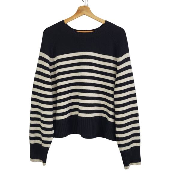 Crew Striped Cashmere Sweater Womens Everlane Boxy Crew Cashmere